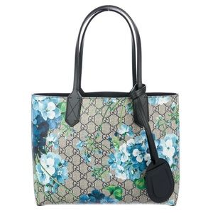 New Gucci GG Blooms Small Reversible Leather Tote - Authentic!